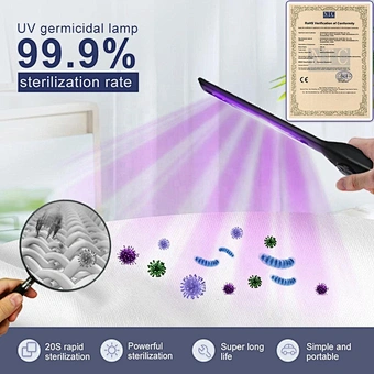 Sterilizer Led Portable Sterilization Uv Ultraviolet Lamp Sterilize Germicidal Light Stick Disinfection Uv Sanitizer Wand