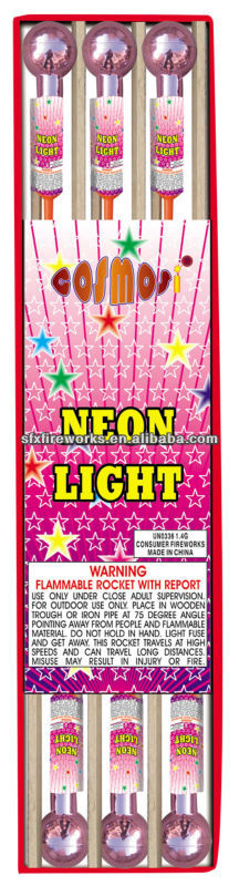 fireworks NEON LIGHT rockets