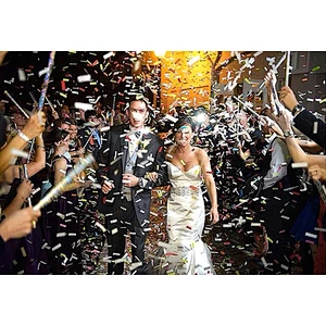 mix color metallic Confetti Wands Confetti Flick Stick confetti stick for wedding stage concept party festival shows