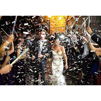 mix color metallic Confetti Wands Confetti Flick Stick confetti stick for wedding stage concept party festival shows