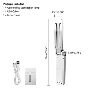 Hand-held Portable UV Light Sterilizer LED UV Wand Disinfection UV Germicidal Lamp Bulb USB Ultraviolet UVC Germicidal Light