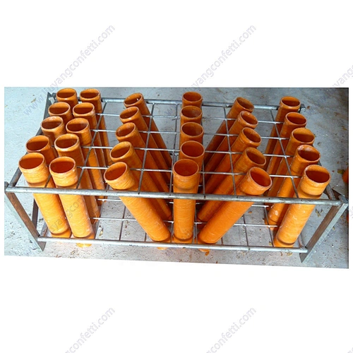 Grid Iron Shooting Shell Roman Candle In Fan And Straight Shape Steel Pyrotechnic Fireworks Display show Mortar Tube Rack