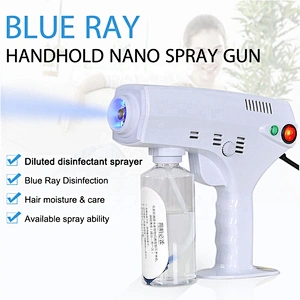 Electric Portable Blu-ray Sanitizer Spray Disinfection Water Nano Machine Air Sterilization Smoke Fog Sanitation Sanitizing Gun