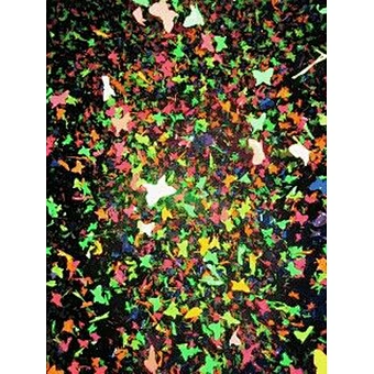 Party Favors yellow Color butterfly Shape flameproof colorfast ECO Rice Dissolved in Water Filling for Confetti Popper bulk Tiss