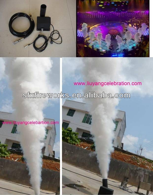 máquina de fuegos artificiales: chorros de CO2