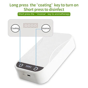 Led Light Uvc Sterilizer Box Sterilizing Usb Incense Deodorization Uv Storage Box For Manicure Instruments Disinfection Box