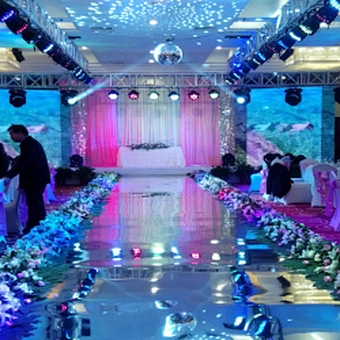 Decorative Silver Runner Mariage Aisle Glitter Sheet Mirrored Dance Floor Wedding Backdrop Wall Decoration Panel Mirror Carpet