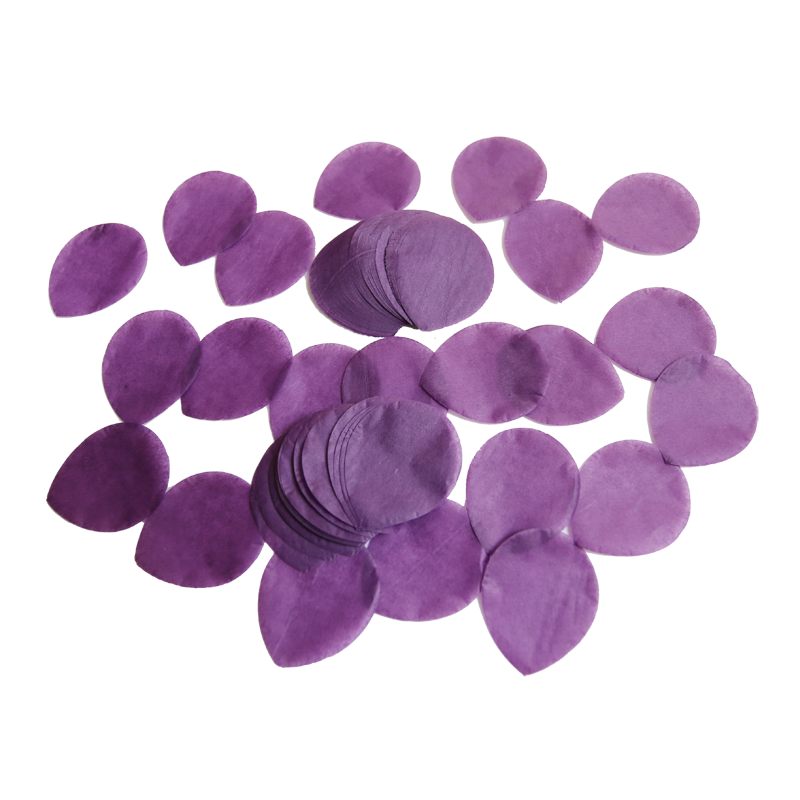 Flameproof colorfast tissue petal confetti (size 5.6cm)