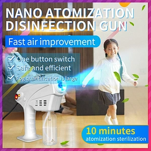 Anion Fogger Gun Atomization Spray Atomizer Rechargeable Auto 1200w Portable Sprayer Fog Machine Disinfection