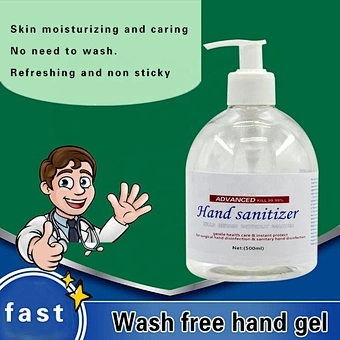 75% Alcohol 500ML water free Disposable Hand Sanitizer Gel