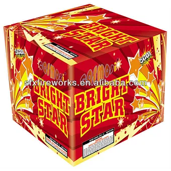 fireworks:bright star 16shots 500gram cakes fireworks