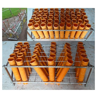 Grid Iron Shooting Shell Roman Candle In Fan And Straight Shape Steel Pyrotechnic Fireworks Display show Mortar Tube Rack