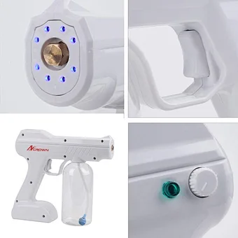 Cordless  Rechargeable Nano Family Hotel School Anion Electrostatic Fog Spray Atomizer Fogger Sprayer Disinfection Gun
