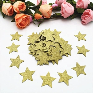 Glitter Rose Gold Silver moon Paper star glitter confetti for Wedding Birthday Party Supplies Baby Shower Decor DIY table event