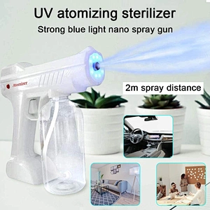 Cordless  Rechargeable Nano Family Hotel School Anion Electrostatic Fog Spray Atomizer Fogger Sprayer Disinfection Gun