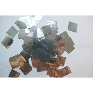 silver 2*2color paper metallic  paper confetti for weeding and party