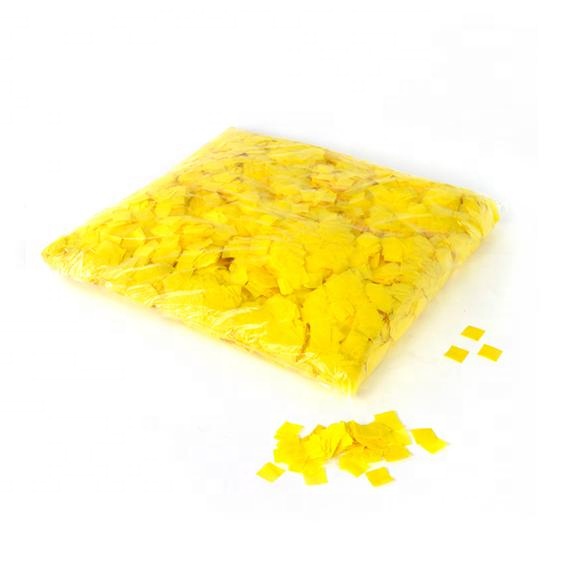 flameproof colorfast yellow tissue paper bulk confetti