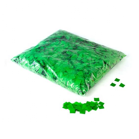 Flame Retardant confetti streamer Biodegradable Tissue Paper Rectangle green bulk Confetti for Stage special effect