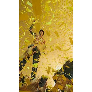 Paper Wedding Blaster Decoration Cannon Popper Glitter Shooter Streamer Tissue Yellow Confetti