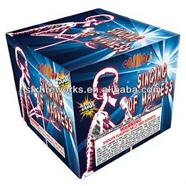 singing of madness 25shots 200g cakes fireworks