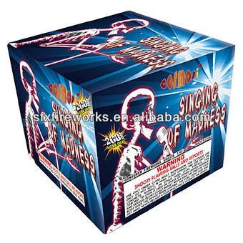 singing of madness 25shots 200g cakes fireworks