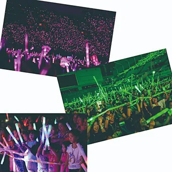 Glow Stick LED Party Light Foam LED Light Baton Sticks led foam glow stick Colorful LED Foam Stick  for Concert Cheering