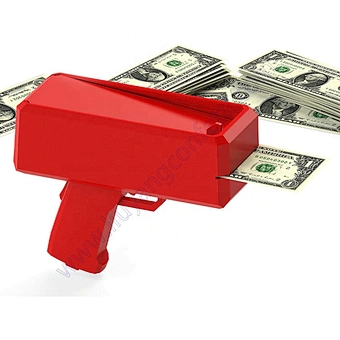 Cash Toy Party Creative Spray Magenta Gold Kids Super Price Custom logo Pink Cannon Throwing Shooter Money Gun Machine