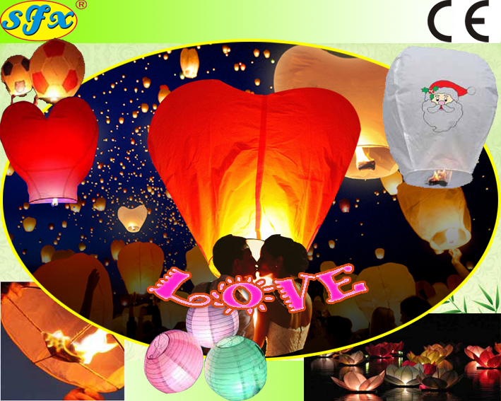 high quality flameproof pumpkin sky lantern