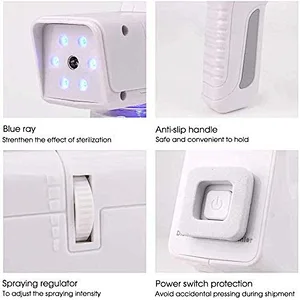 Ulv Fogger Portable Sprayer Charging Electric For Indoor Outdoor Hygiene Disinfection Blue Light Nano Steam Gun Atomizer Machine