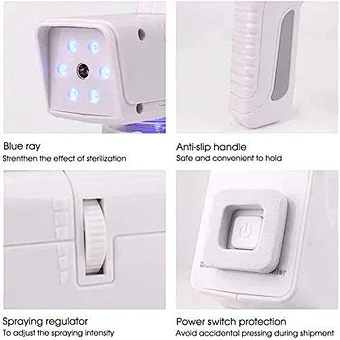 Ulv Fogger Portable Sprayer Charging Electric For Indoor Outdoor Hygiene Disinfection Blue Light Nano Steam Gun Atomizer Machine