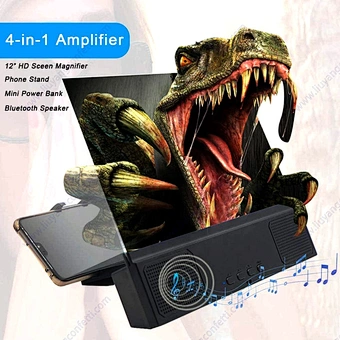 3d Hd Movies Amplifier Projector Cell Enlarger Foldable Stand Smartphones 12