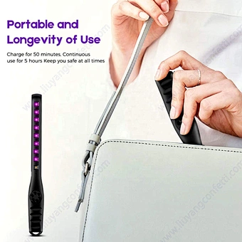 Ultraviolet Sanitizer Travel Wand Usb Toilet Light Mobile Phone Stick Money Mini Uvc Led Disinfection Portable Uv Sterilizer
