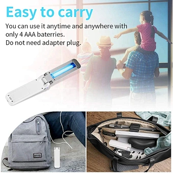 Uv Light Sanitizer Foldable Uvc Sterilization Lamp Mini Ultraviolet Sterilizer Wand For Phone Home Hotel Household Travel toy