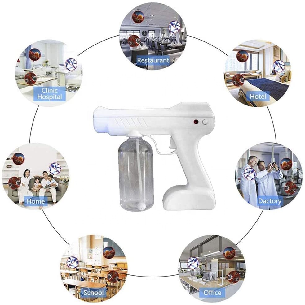 Wireless Nano Spray Atomizer Fogger Cordless School Products Smoke Room Office Public Entrance Power Sprayer Disinfection Gun