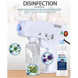 1300w Household Sprayer Machine Blue Light Rapid Fogging Large Fog Volume Disinfection Nano Spray Gun For Office Home Cloth