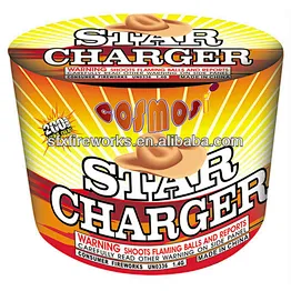 STAR CHARGER 13 SHOTS round shape 200g cakes fireworks