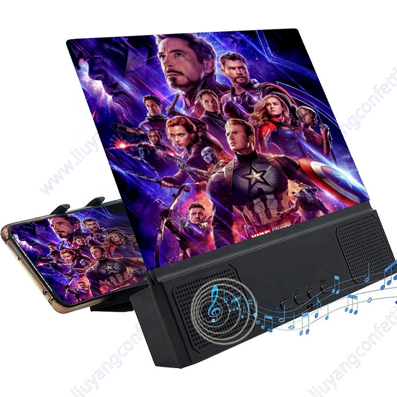 3d Hd Movies Amplifier Projector Cell Enlarger Foldable Stand Smartphones 12