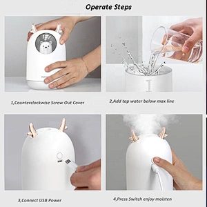 300ml pet Air Humidifier Ultrasonic Car Mini Aroma Diffuser Portable sterilize disinfection Usb alcohol disinfectant Humidifiers