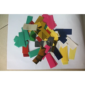 factory price  high quality 2x5 CM blue metallic  confetti paper with CE certificate paper for weeding and party
