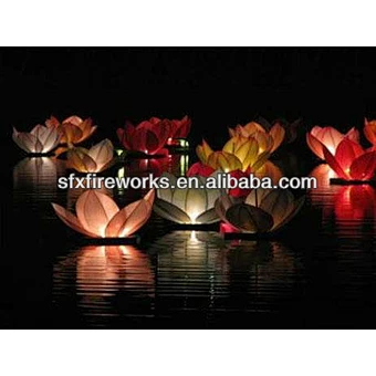 high quality flameproof large flower water lantern
