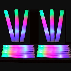 Glow Stick LED Party Light Foam LED Light Baton Sticks led foam glow stick Colorful LED Foam Stick  for Concert Cheering