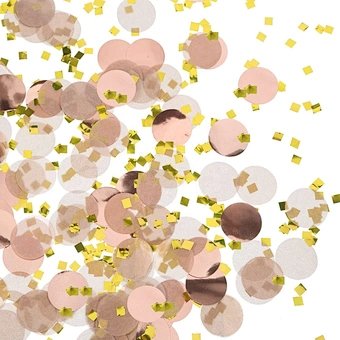 Round Tissue Paper Dots Wedding Birthday Party Decoration 1.76 Oz Rose Gold 1.5cm Biodegradable Events Blowers Table Confetti