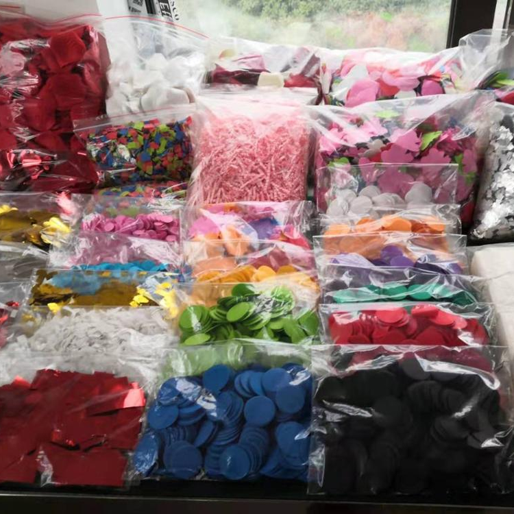 flameproof colorfast  paper confetti