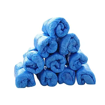 100PCS Medical Waterproof Boot Covers Plastic Disposable Shoe Covers Overshoes