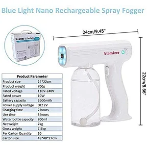 Hand Automatic Virus Portable Sprayer Sterilization Smoke Fog Gun Disinfection Spray Machine For Room Office Public Area