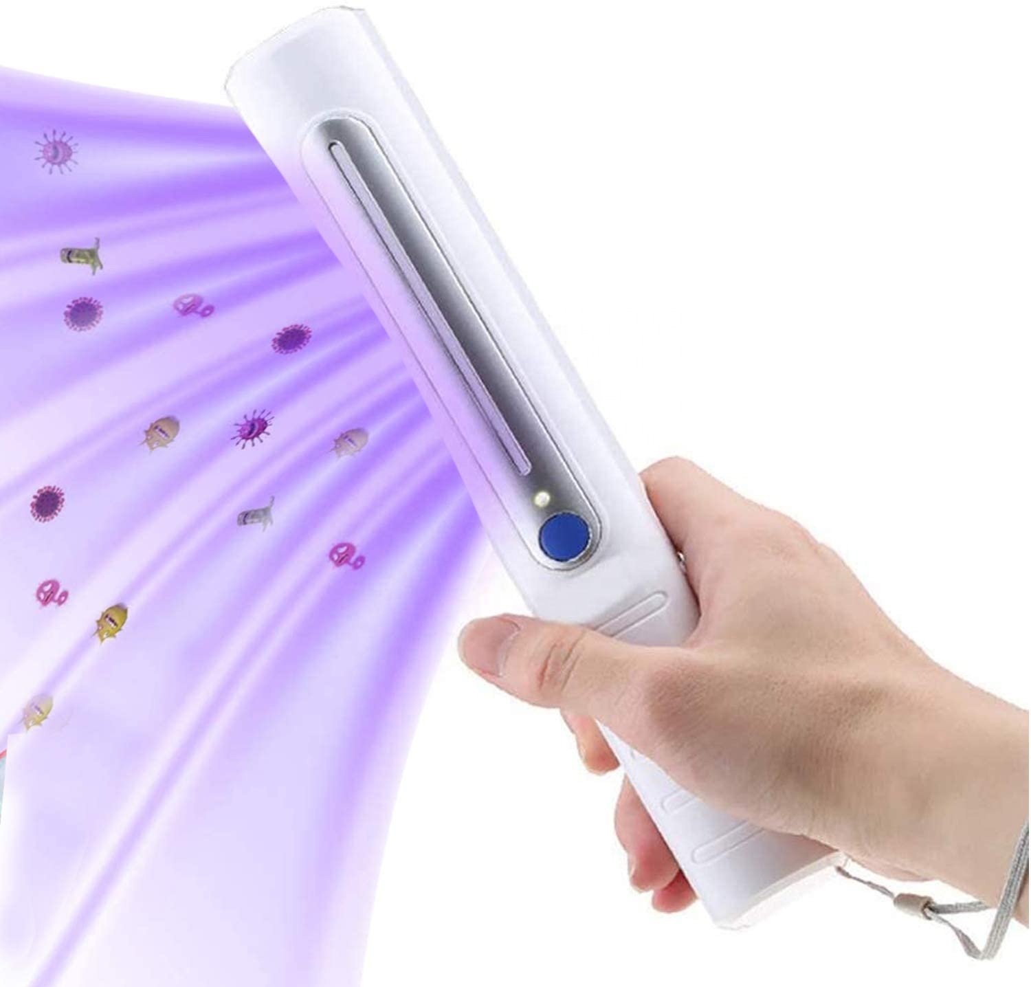 Ultraviolet UV Stick Disinfection Lamp UVC LED Sterilizer UV Light Mini Sanitizer Travel Wand Germicidal for Phone USB Charging