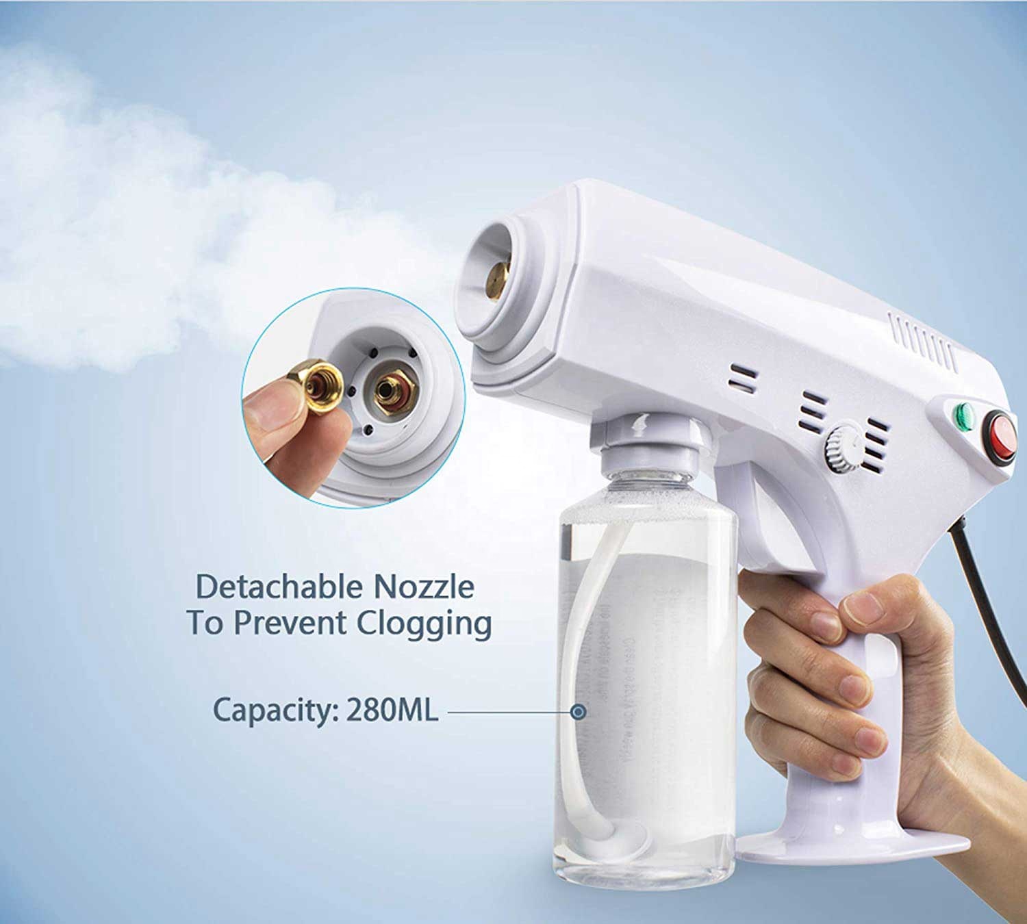 Sterilizer Anion Nano Steam Spray Gun Spray Machine Room Office Car Sprayer Atomizing Portable Sprayer Fog Machine Disinfection