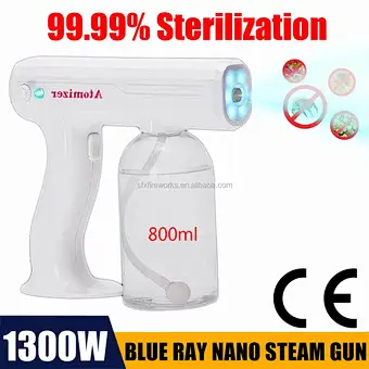 Portable Electric Steam Wireless Handy Cordless Fogger Micro Atomizer Gun Fog Disinfection Machine For School House Children