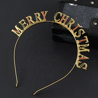 Merry Xmas Hair Band Reindeer Antlers Snowman Hat Tree Hot Selling Party Decoration Beautiful Girl Christmas Headband
