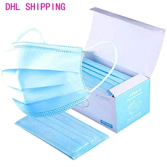 antiviral antibacterial CE FDA FFP2 Disposable 3ply Face Mask With Earloop For Gem Protection
